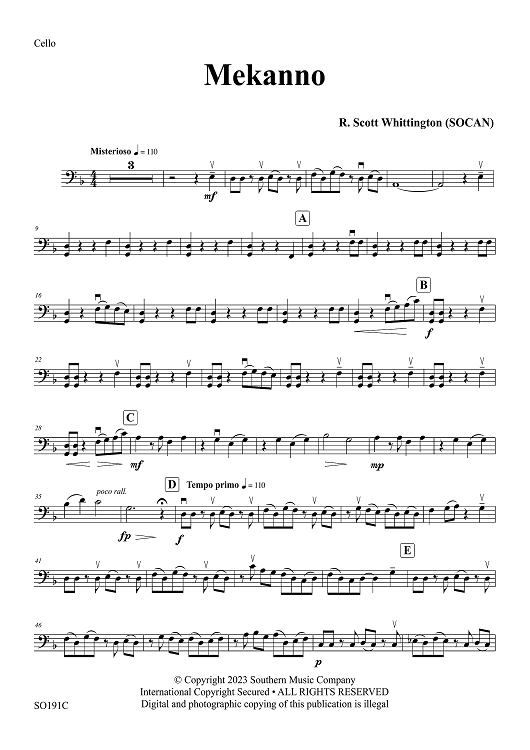 Mekanno - Violoncello