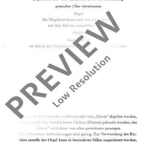 Das dreifache Gloria - Score