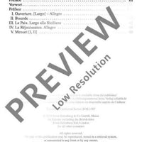 The Music for the Royal Fireworks - Full Score