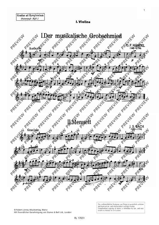 Gradus ad Symphoniam Beginner's level - Violin I