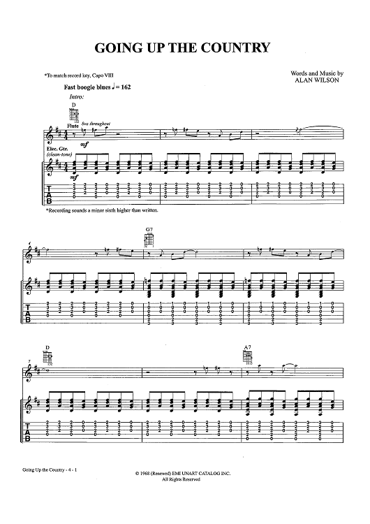 Going Up the Country