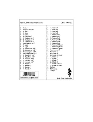 Der Barbier von Sevilla - Score and Parts