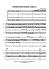 Procession of the Nobles - Score