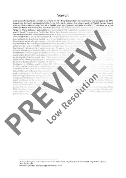 String Quintet G minor - Score and Parts