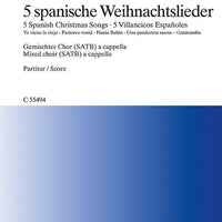 5 Spanish Christmas Songs - Choral Score