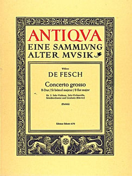 Concerto grosso B flat major - Score