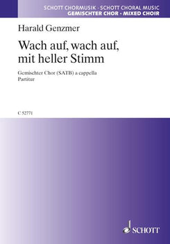 Wach auf, wach auf, mit heller Stimm - Choral Score