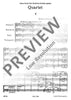 String Quartet A major - Full Score