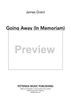 Going Away (In Memoriam)