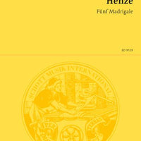 Five Madrigals - Full Score