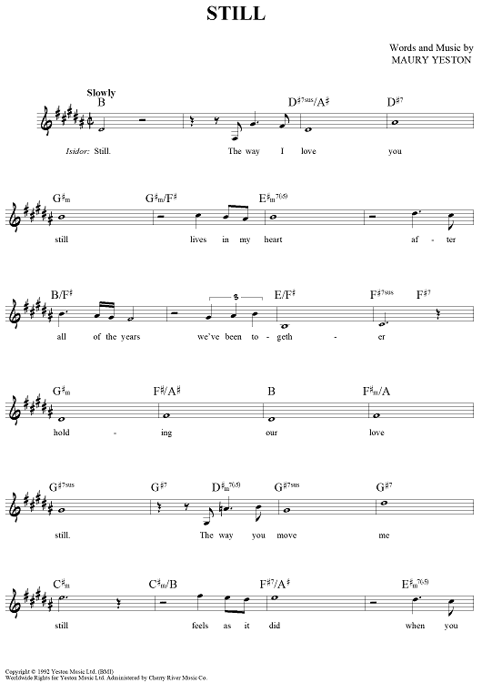 Still Musical Notes Still