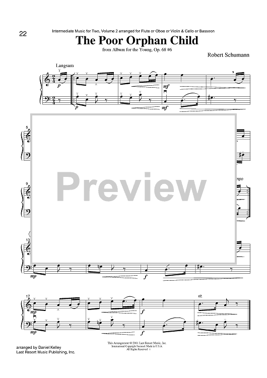 The Poor Orphan Child - from Album for the Young, Op. 68 #6