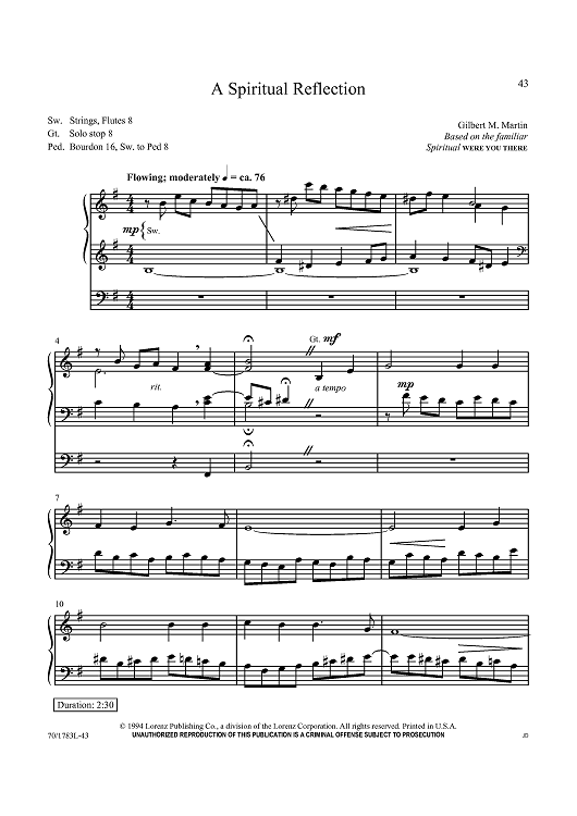 A Spitirual Reflection