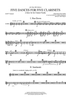 Five Dances for Five Clarinets - 2nd Bb Trumpets