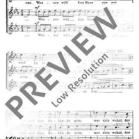 Hausspruch - Choral Score