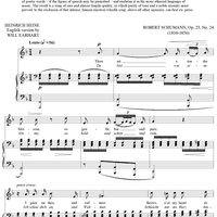 Thou Art A Tender Blossom (Du bist wie eine Blume)