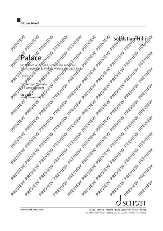 Palace - Score and Parts