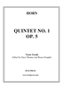 Quintet No. 1 - Horn in F