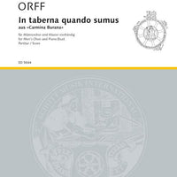 In taberna quando sumus - Score