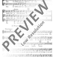 Vergangen ist die Nacht - Choral Score