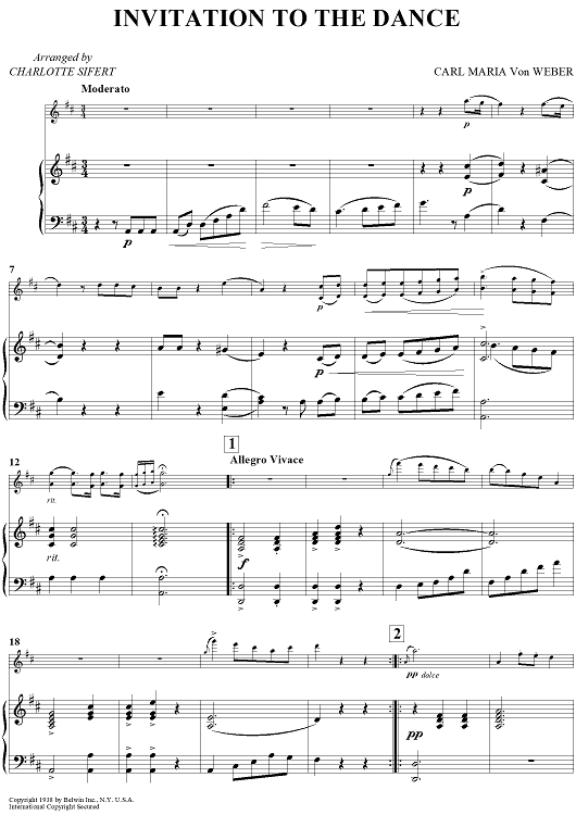 Invitation To The Dance - Piano Accompaniment