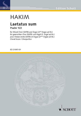 Laetatus sum - Choral Score