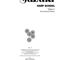 Suzuki Harp School Harp Part, Volume 1