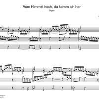 Vom Himmel hoch, da komm ich her BWV 738