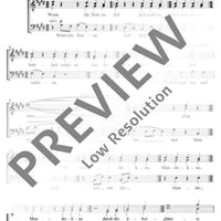 ... wie in Welschland lau und blau ... - Choral Score