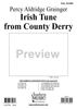 Irish Tune from County Derry - Full Score