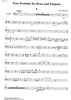 4 Preludes for Brass and Timpani - Trombone 1