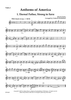 Anthems of America for Two Violins and Piano - Violin 1