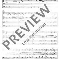 Sonata per archi in G major - Score