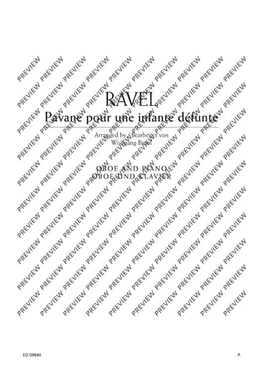Pavane pour une infante défunte