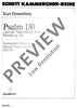 Psalm 130 - Choral Score