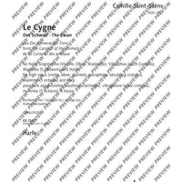 Le cygne (The Swan) - Score and Parts