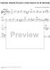 Concerto No. 1 for Piano and Orchestra  (Theme from Movement I)