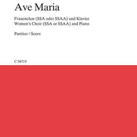 Ave Maria - Choral Score