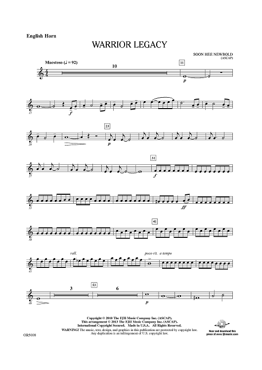 Warrior Legacy - English Horn