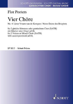 Vier Chöre - Choral Score