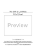 The Knife of Loneliness - Piano Score