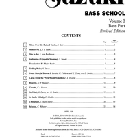 Suzuki Bass School, Volume 3 - Bass Part