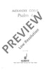 Psalm IV - Score