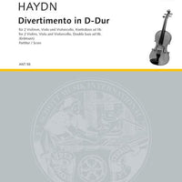 Divertimento D major - Score