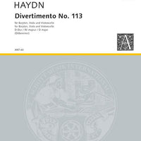 Divertimento No. 113 in D major - Set of Parts