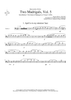 Two Madrigals, Vol. 5 - from Morley's "First Book of Madrigals to 4 Voices" (1594) - Trombone 1 (Optional F Horn)