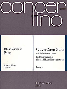Overtures - Suite A Minor - Score