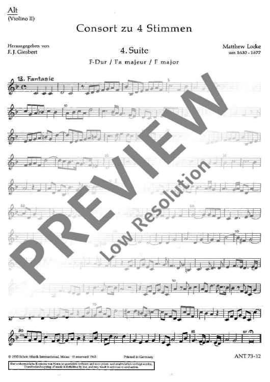 Consort - Treble Recorder/violin Ii