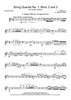 String Quartet No. 1, Mvts. 2 and 3 - Bb Clarinet 1