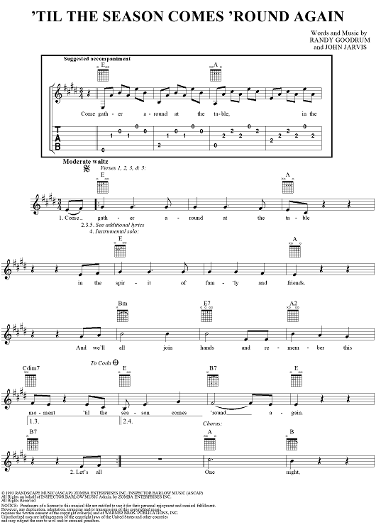 'Til the Season Comes 'Round Again